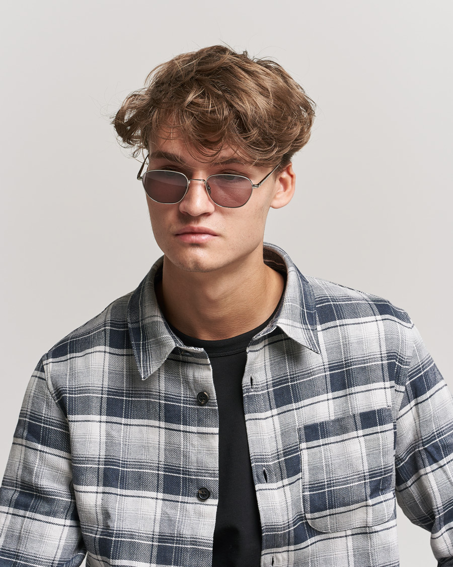 Homme | CHIMI Polygon Sunglasses Silver/Grey | CHIMI | Polygon Sunglasses Silver/Grey