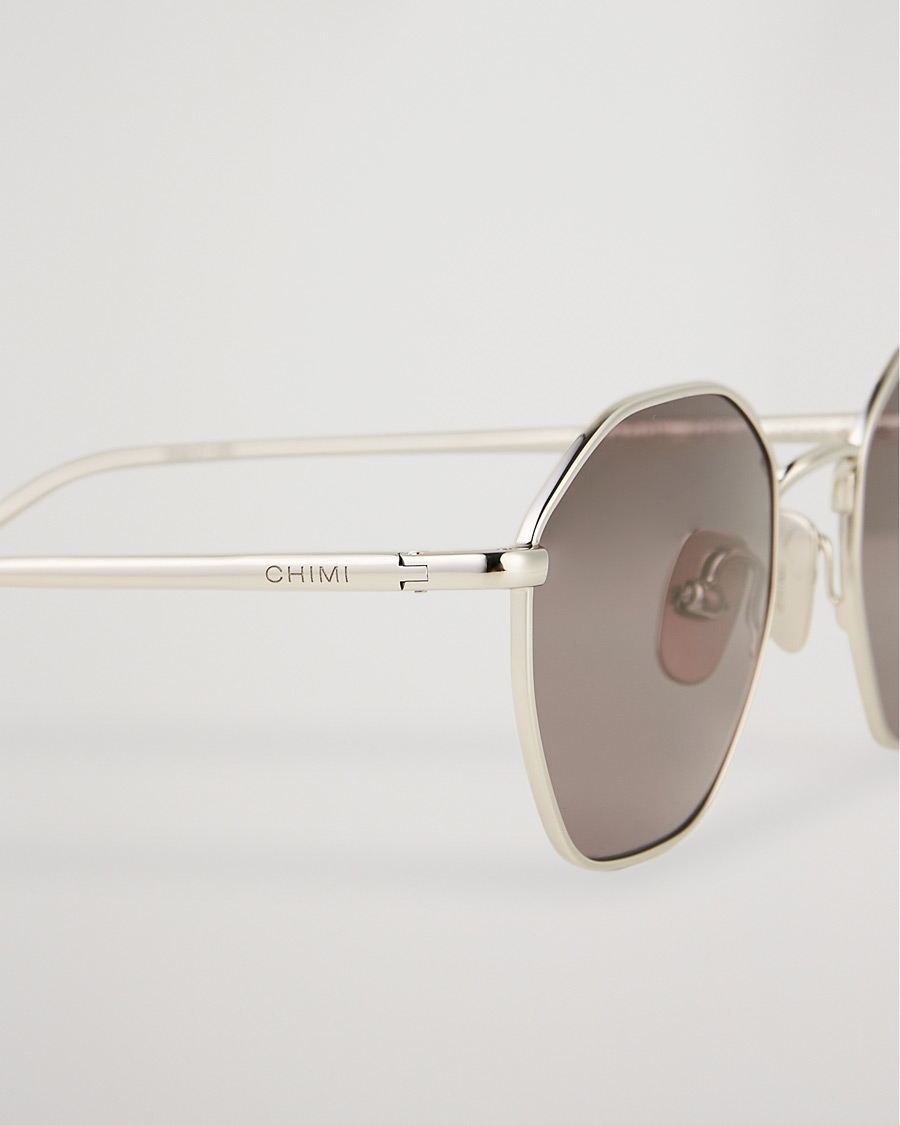 Homme | CHIMI Octagon Sunglasses Silver/Grey | CHIMI | Octagon Sunglasses Silver/Grey