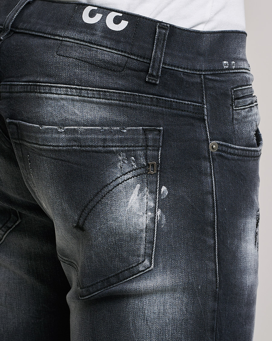 Heren | Jeans | Dondup | George Destroyed Jeans Grey/Black