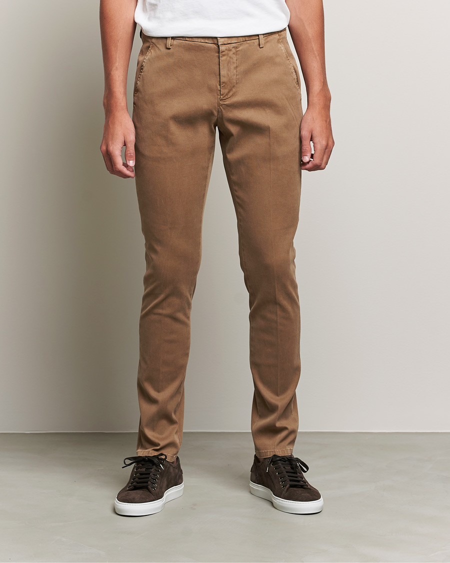 Heren | Broeken | Dondup | Gaubert Chinos Camel