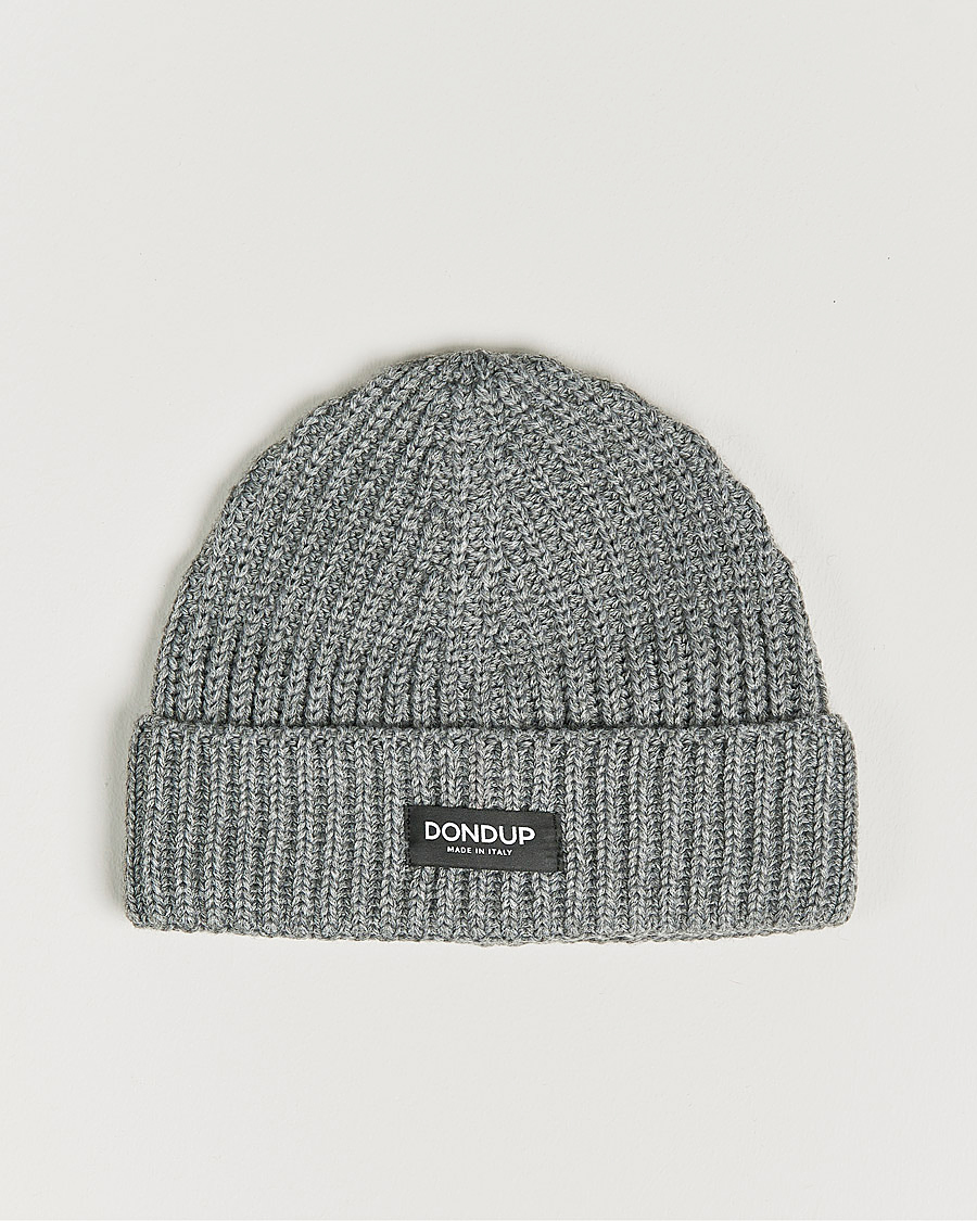 Homme | Dondup Ribbed Beanie Light Grey | Dondup | Ribbed Beanie Light Grey