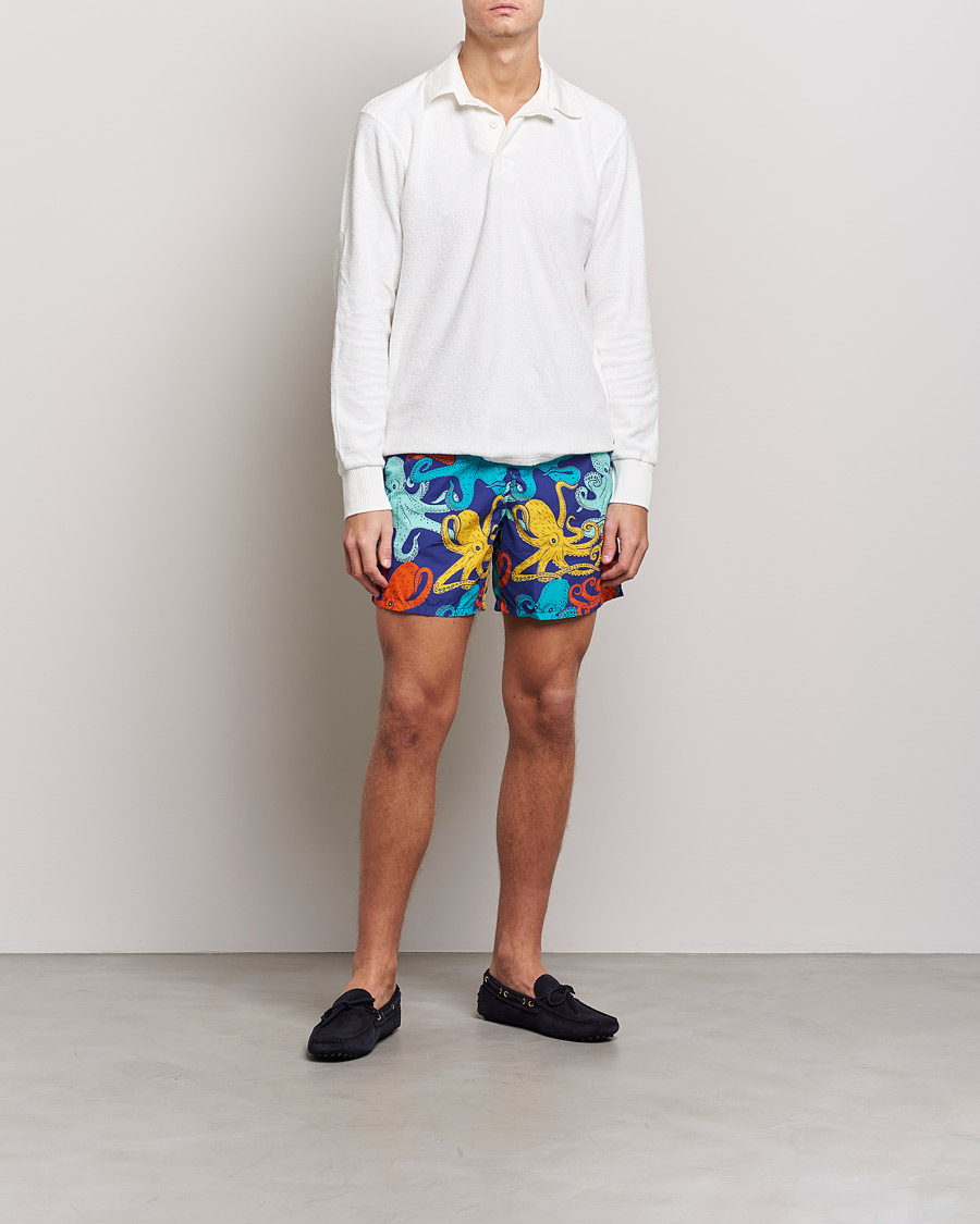 Homme | Maillots De Bain | Vilebrequin | Moorea Swim Shorts Purple Blue