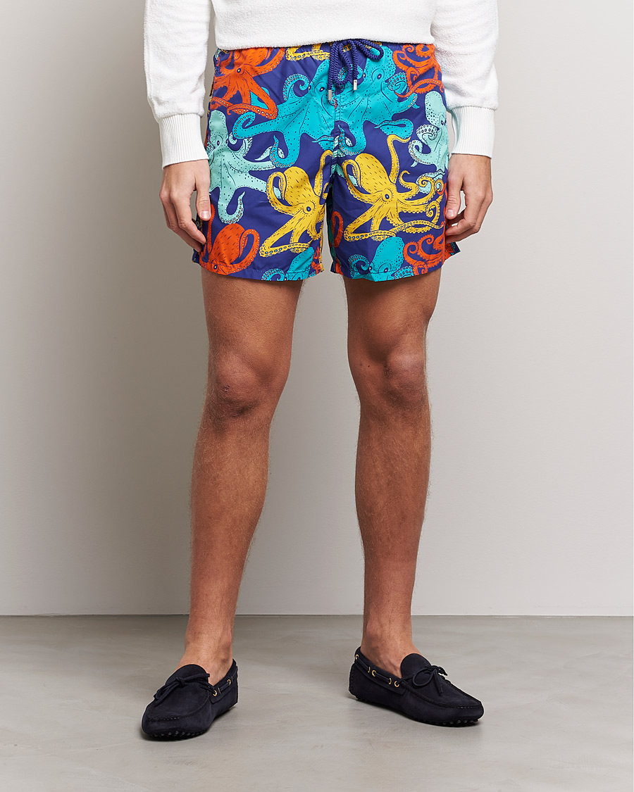 Homme | Maillots De Bain | Vilebrequin | Moorea Swim Shorts Purple Blue