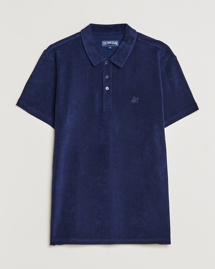 Homme | Chemises | Vilebrequin | Phoenix Terry Shirt Bleu Marine