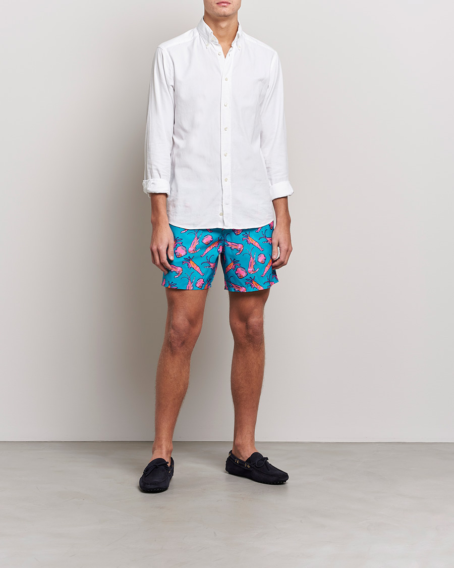 Homme | Maillots De Bain | Vilebrequin | Mahina Swim Shorts Curacao