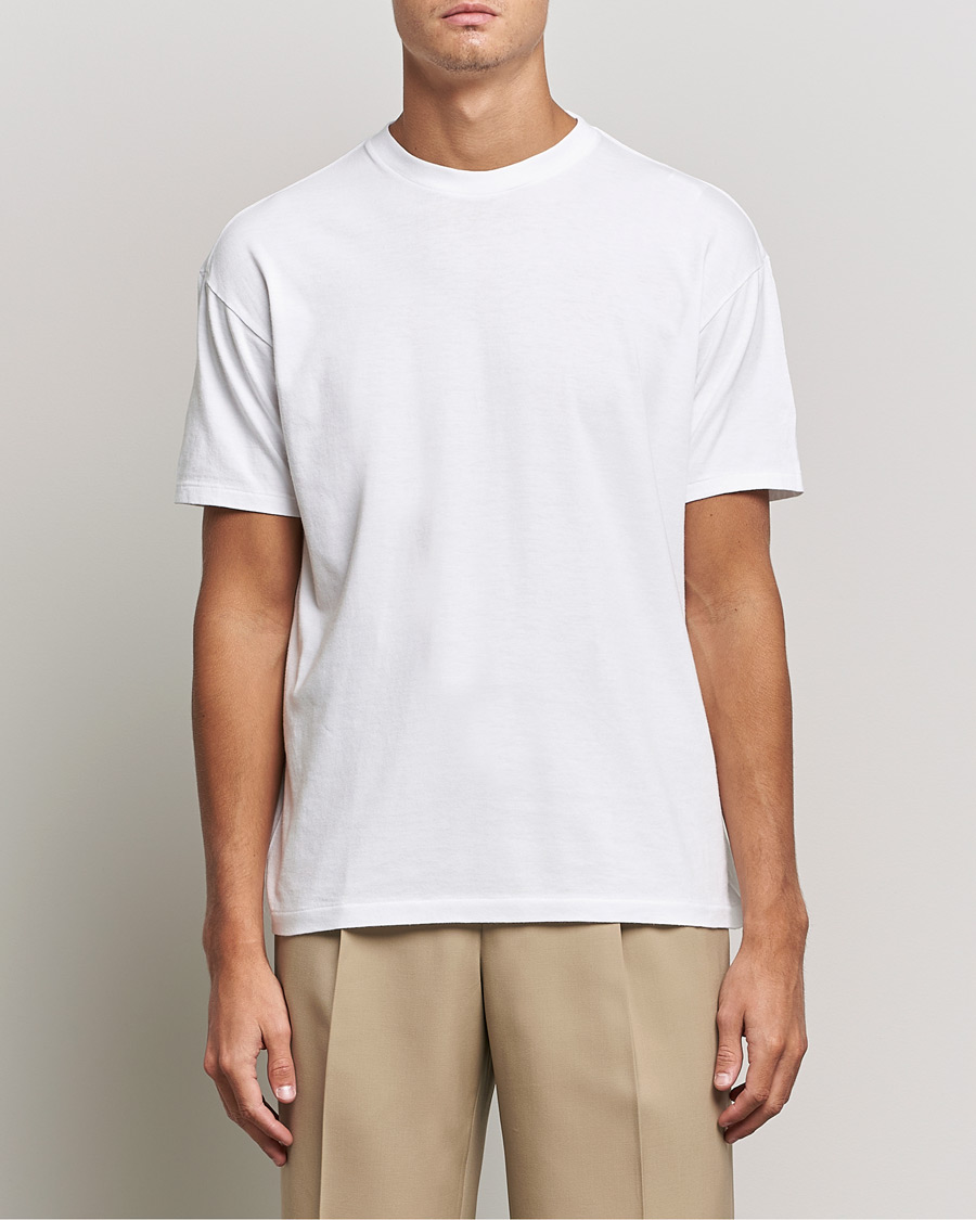 Heren | T-shirts | Auralee | Seamless Crewneck T-Shirt White
