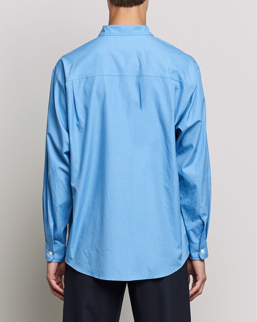 Heren | Overhemden | Auralee | Finx Twill Shirt Clear Blue