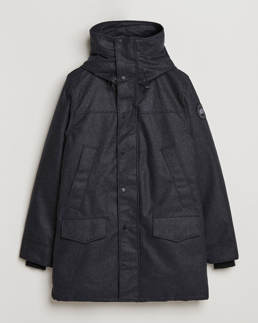 Homme | Manteaux Et Vestes | Canada Goose Black Label | Canada Goose Langford Wool Parka Carbon Melange
