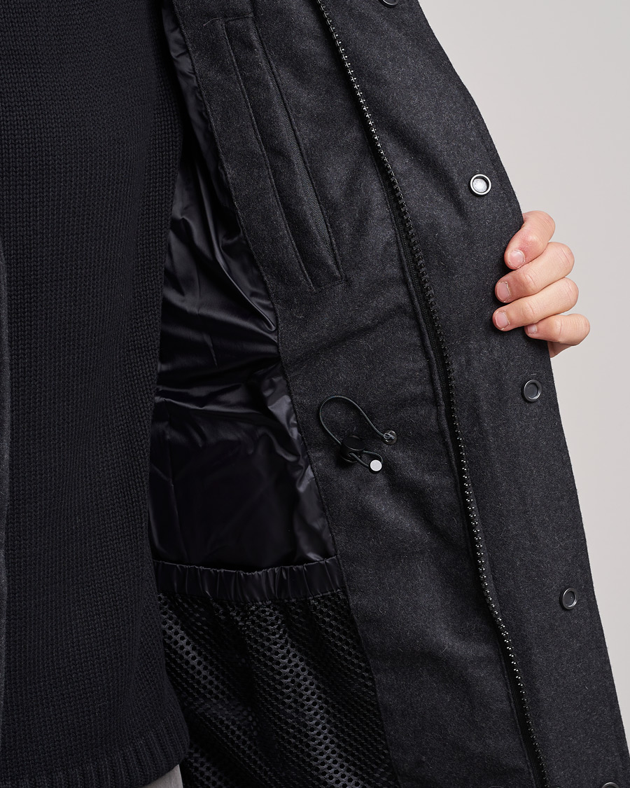 Homme | Manteaux Et Vestes | Canada Goose Black Label | Canada Goose Langford Wool Parka Carbon Melange