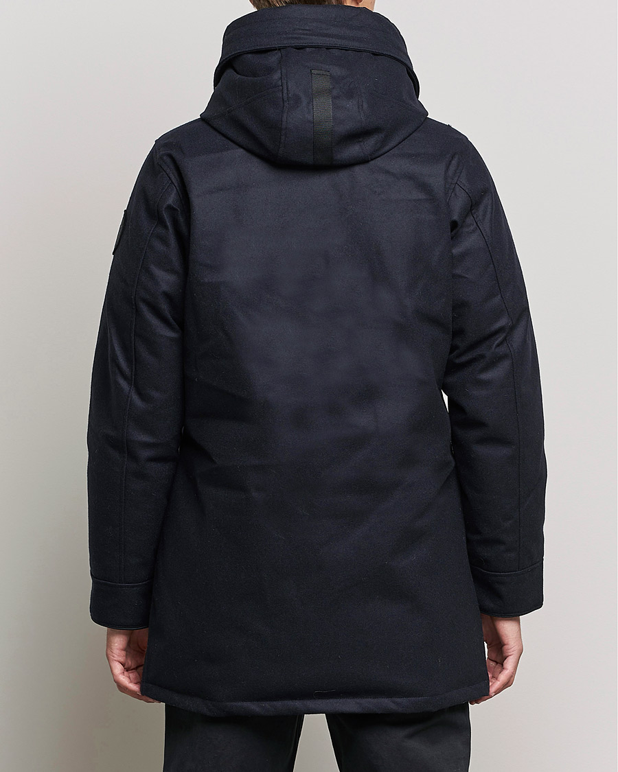 Homme | Manteaux Et Vestes | Canada Goose Black Label | Canada Goose Langford Wool Parka Atlantic Navy Melange