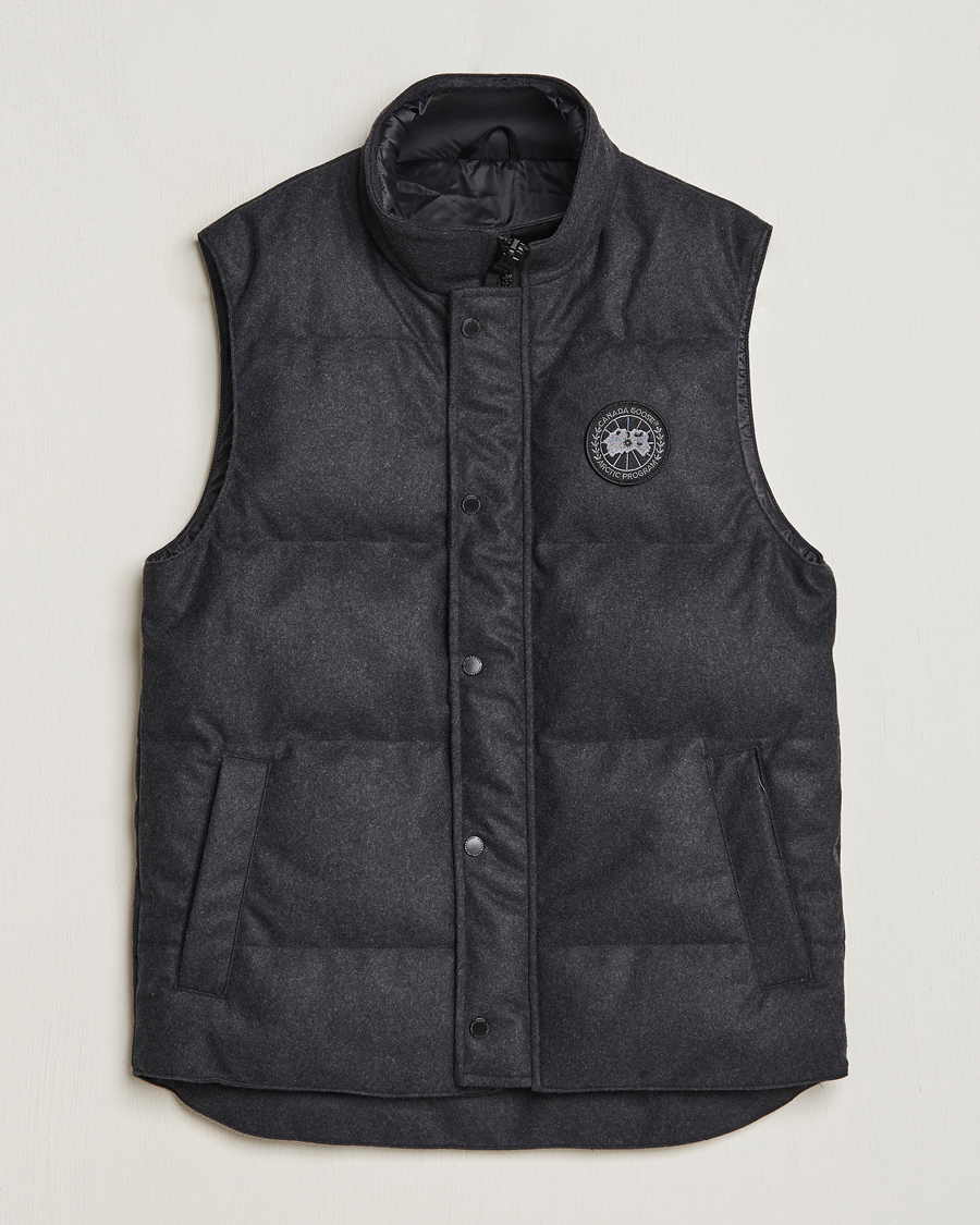 Homme | Manteaux Et Vestes | Canada Goose Black Label | Canada Goose Garson Wool Vest Carbon Melange