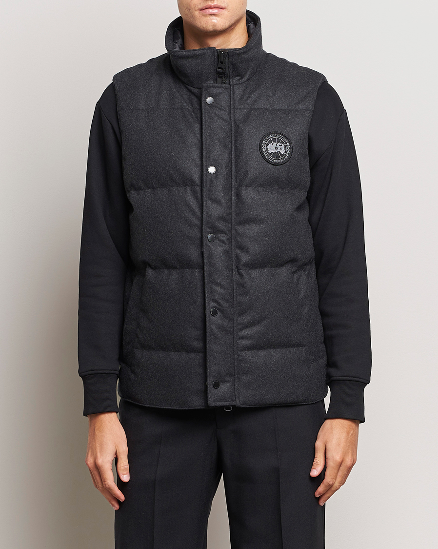 Homme | Manteaux Et Vestes | Canada Goose Black Label | Canada Goose Garson Wool Vest Carbon Melange