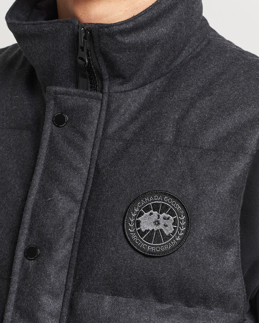 Homme | Manteaux Et Vestes | Canada Goose Black Label | Canada Goose Garson Wool Vest Carbon Melange