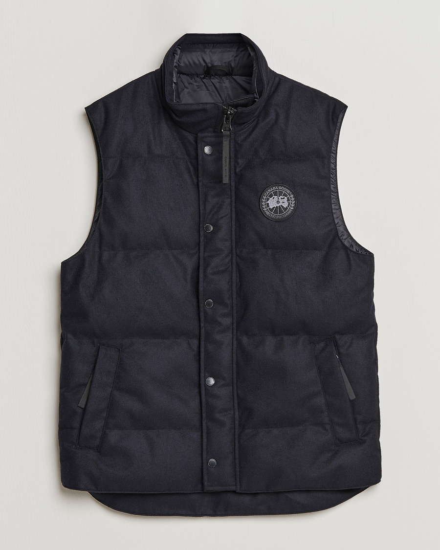 Homme | Gilets | Canada Goose Black Label | Canada Goose Garson Wool Vest Atlantic Navy Melange