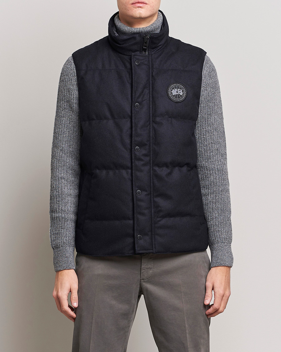 Homme | Gilets | Canada Goose Black Label | Canada Goose Garson Wool Vest Atlantic Navy Melange
