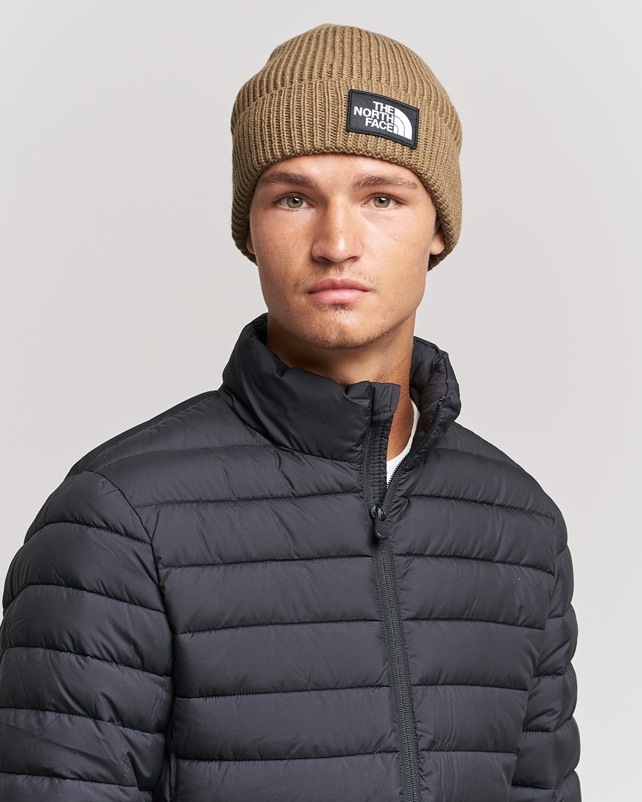 Homme | The North Face Logo Box Cuff Beanie Military | The North Face | Logo Box Cuff Beanie Military