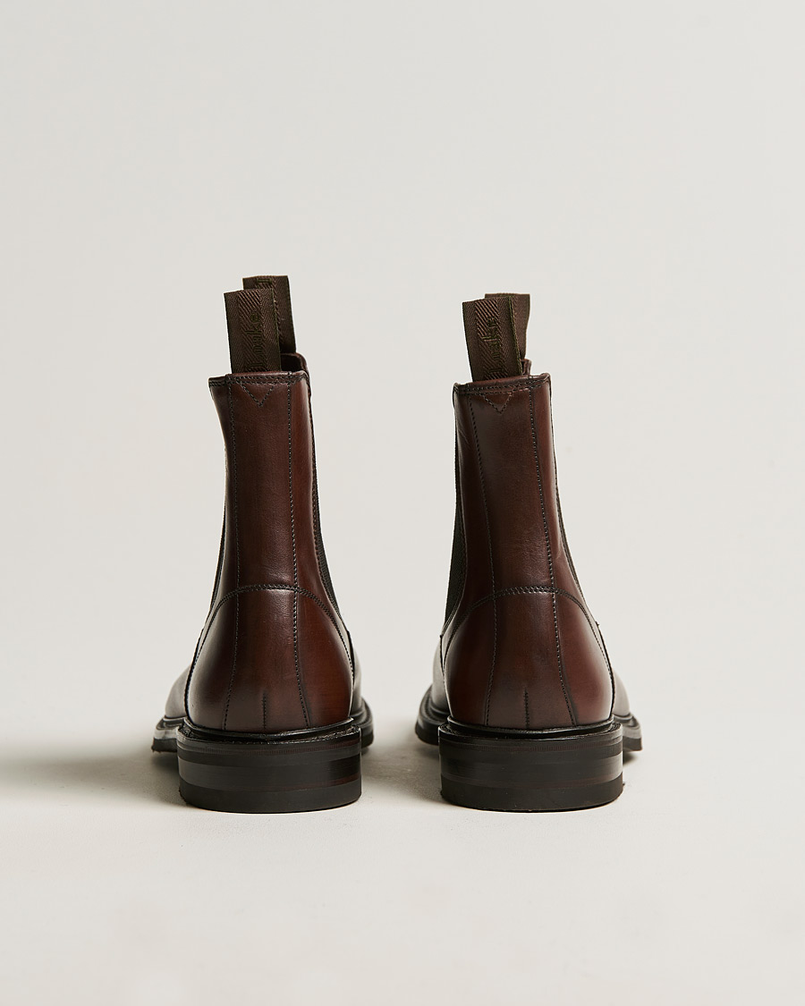 Homme | Loake 1880 Dingley Waxed Leather Chelsea Boot Dark Brown | Loake 1880 | Dingley Waxed Leather Chelsea Boot Dark Brown