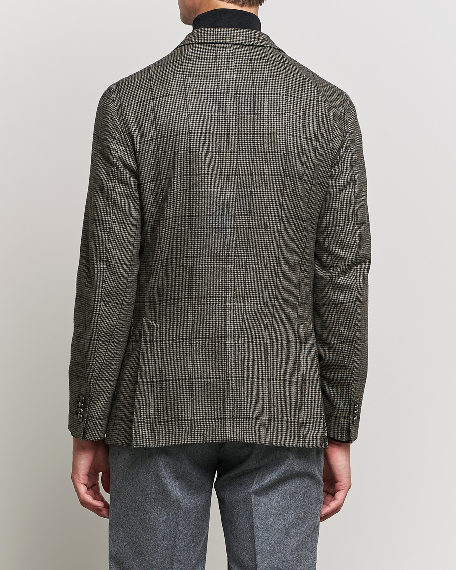 Heren | Blazers | Boglioli | K Jacket Wool Check Blazer Brown