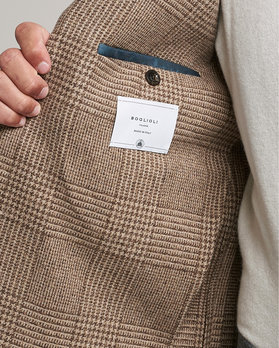 Homme | Blazers | Boglioli | K Jacket Prince Of Wales Check Blazer Beige