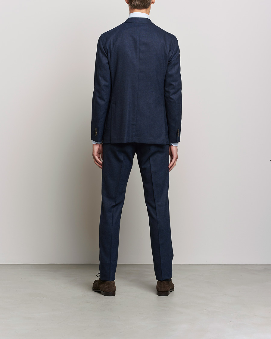 Homme | Costumes | Boglioli | K Jacket DB Flannel Suit Navy