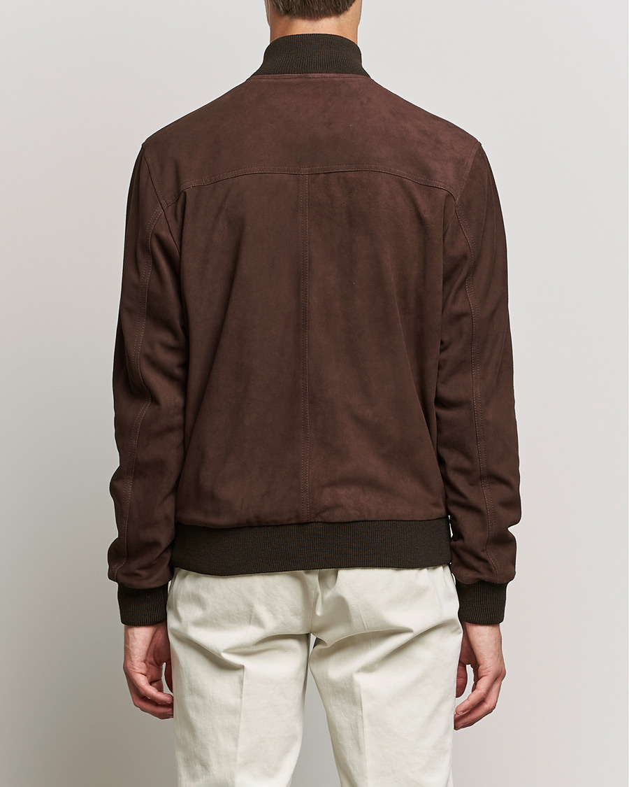 Homme | Manteaux Et Vestes | Valstar | Valstarino Suede Jacket Dark Brown