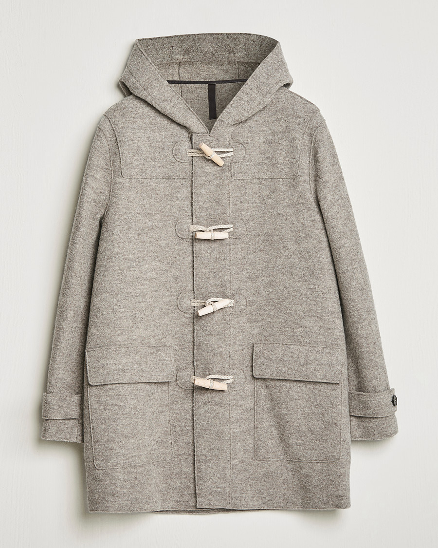 Heren | Jassen | Harris Wharf London | Boiled Wool Duffle Coat Natural Casha