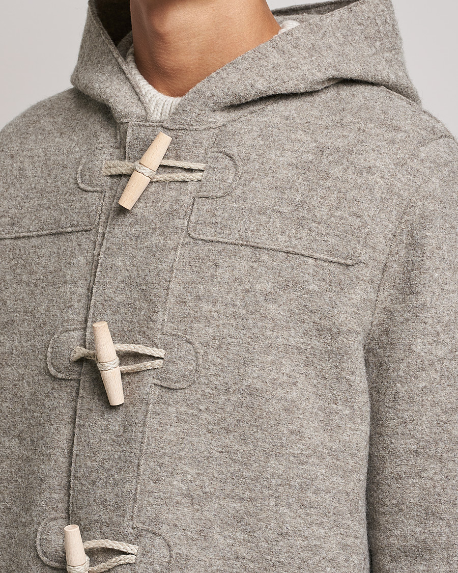 Heren | Jassen | Harris Wharf London | Boiled Wool Duffle Coat Natural Casha