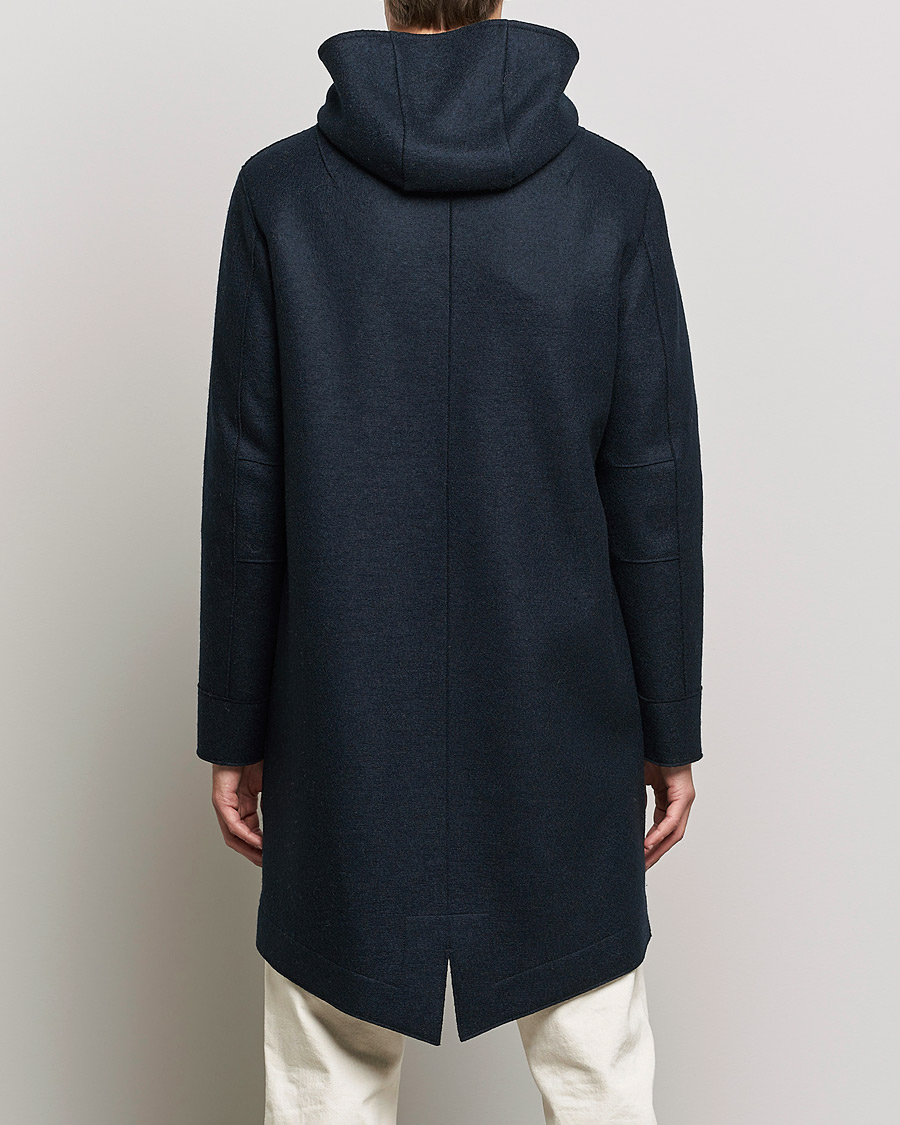Homme | Manteaux Et Vestes | Harris Wharf London | Fishtail Wool Parka Navy