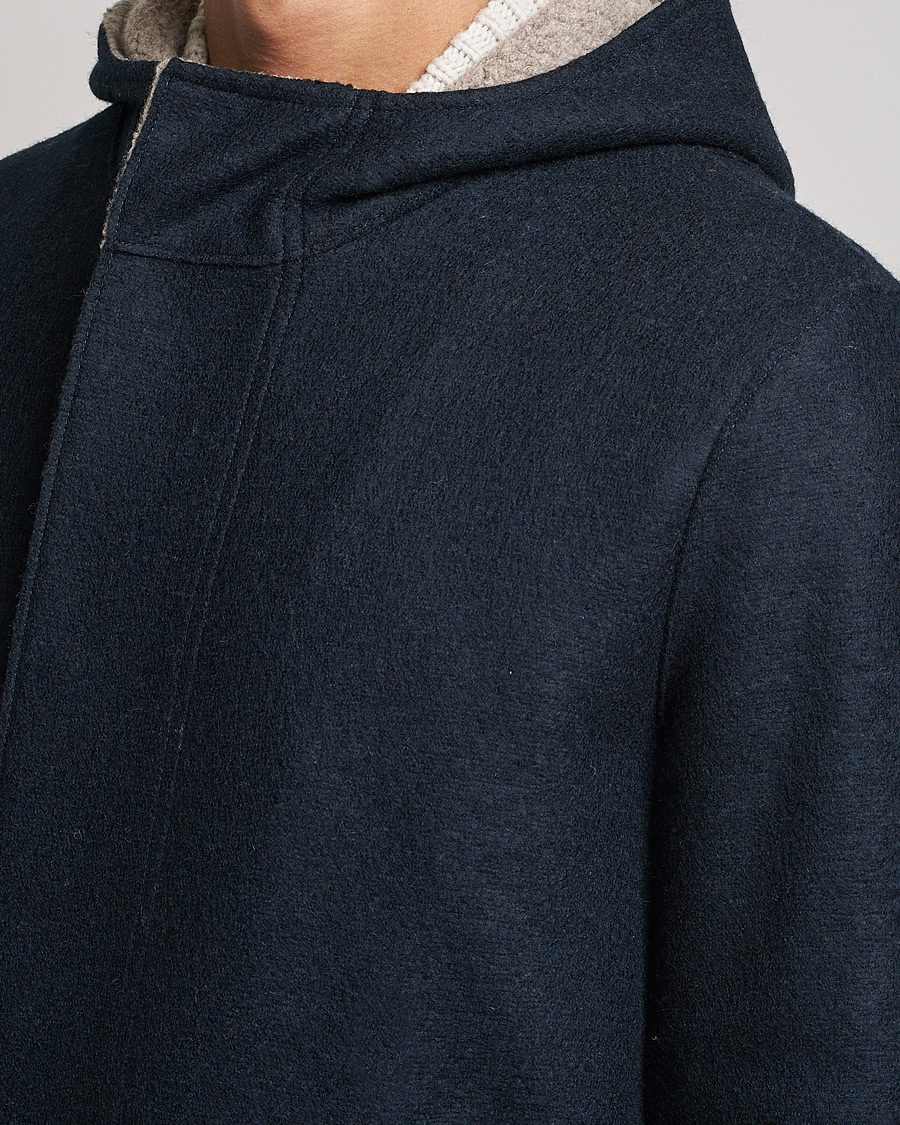 Homme | Manteaux Et Vestes | Harris Wharf London | Fishtail Wool Parka Navy