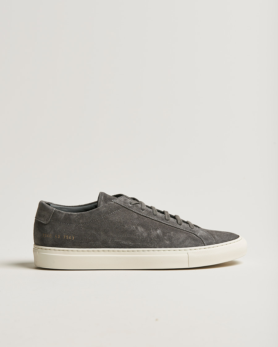 Homme | Common Projects Original Achilles Suede Sneaker Charcoal | Common Projects | Original Achilles Suede Sneaker Charcoal