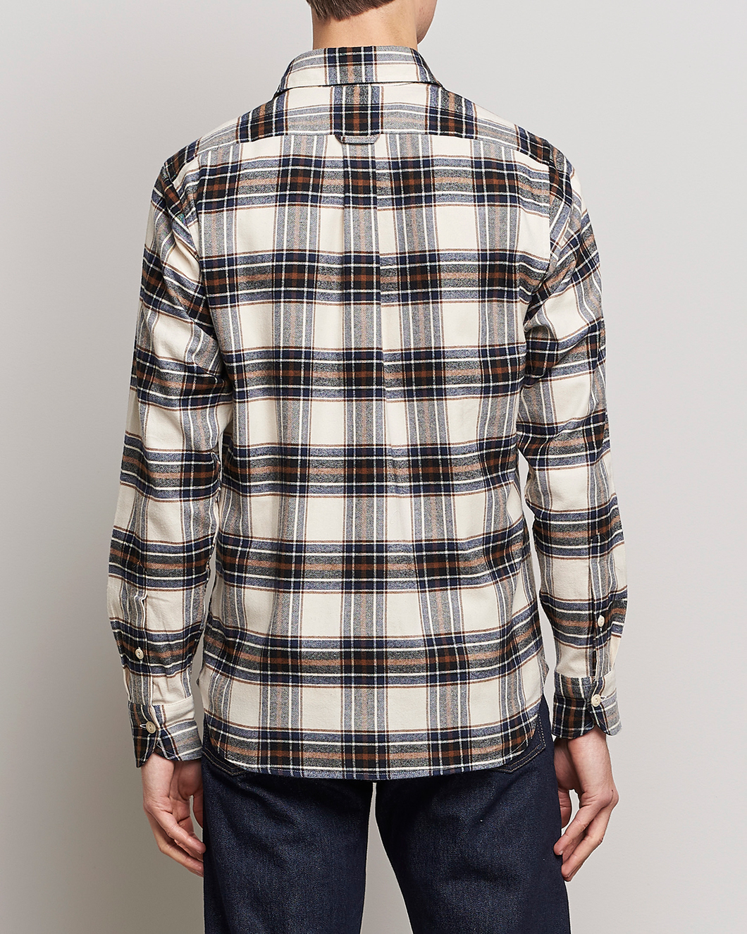 Homme | Chemises | Drake's | Rugged Cotton Twill Work Shirt Neutral