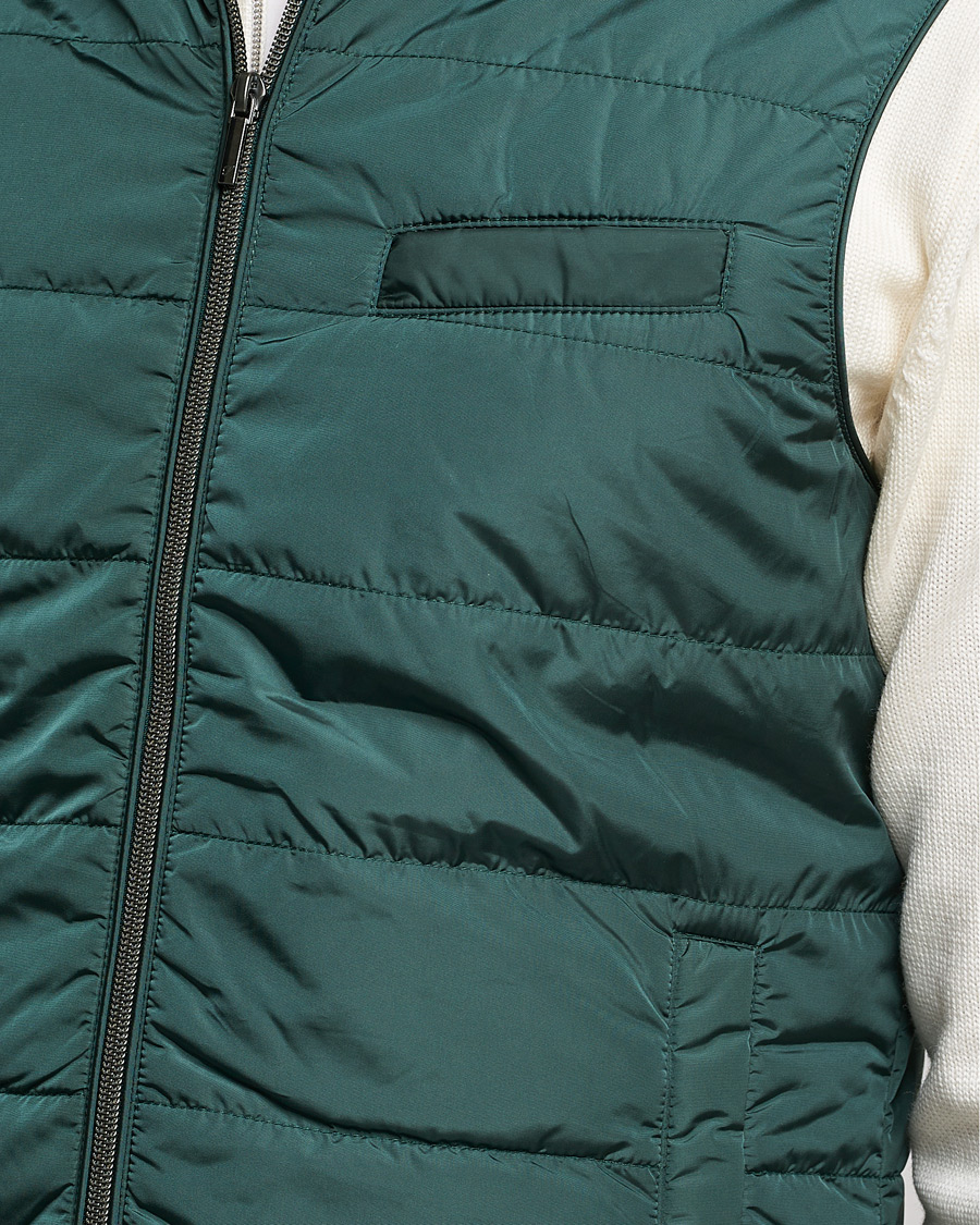 Homme | Manteaux Et Vestes | Stenströms | Padded Nylon Vest Green