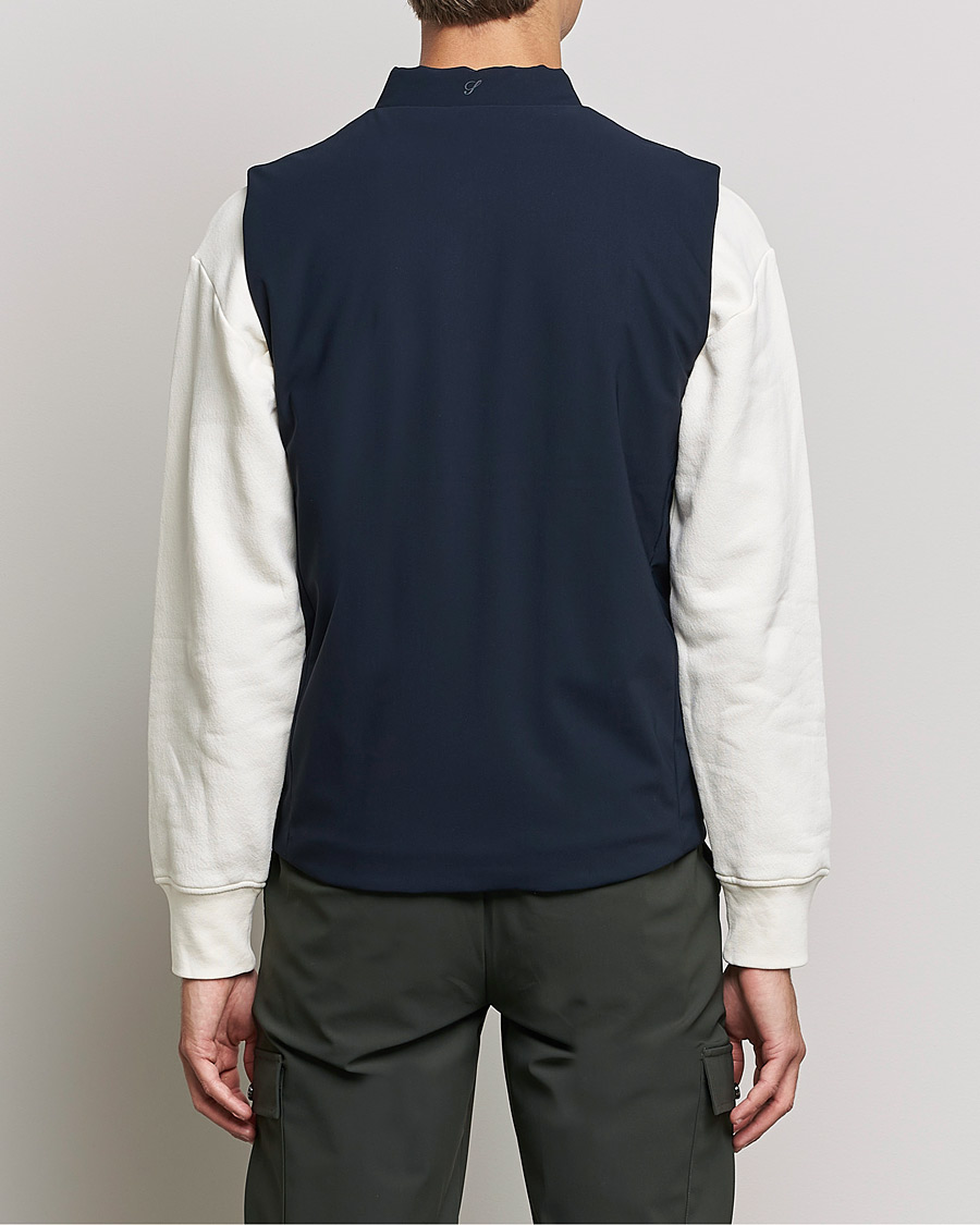 Homme | Manteaux Et Vestes | Stenströms | Active Jersey Sport Vest Navy