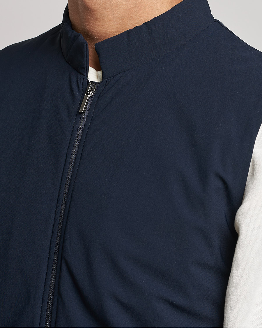 Homme | Manteaux Et Vestes | Stenströms | Active Jersey Sport Vest Navy