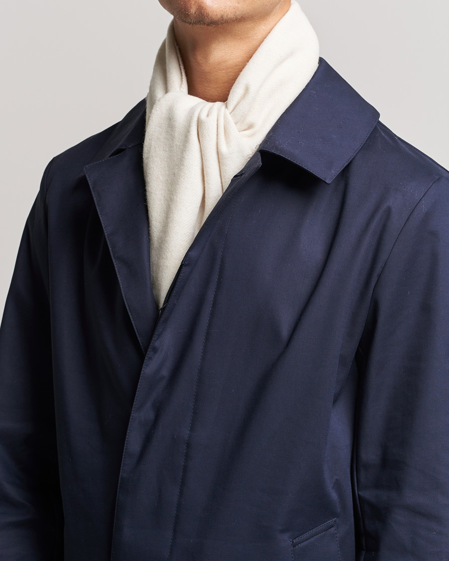 Heren | Stenströms Herringbone Wool Scarf Creme White | Stenströms | Herringbone Wool Scarf Creme White