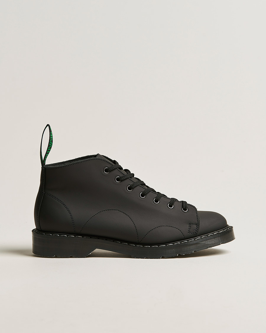 Homme | Solovair 7 Eye Monkey Boot Black Greasy | Solovair | 7 Eye Monkey Boot Black Greasy
