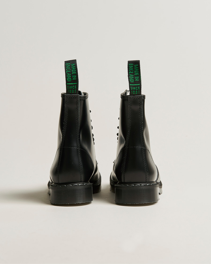 Heren | Laarzen | Solovair | 8 Eye Derby Boot Black Shine