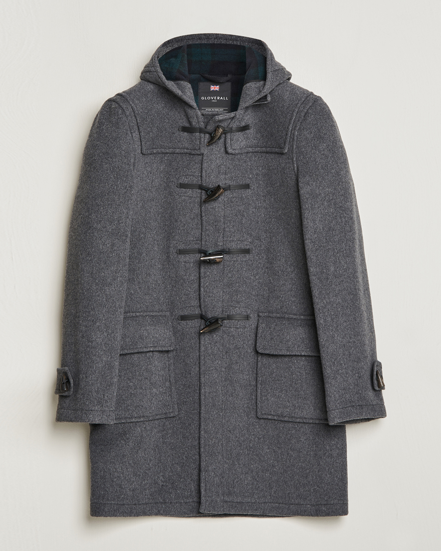 Homme | Manteaux Et Vestes | Gloverall | Morris Duffle Coat Grey/Blackwatch
