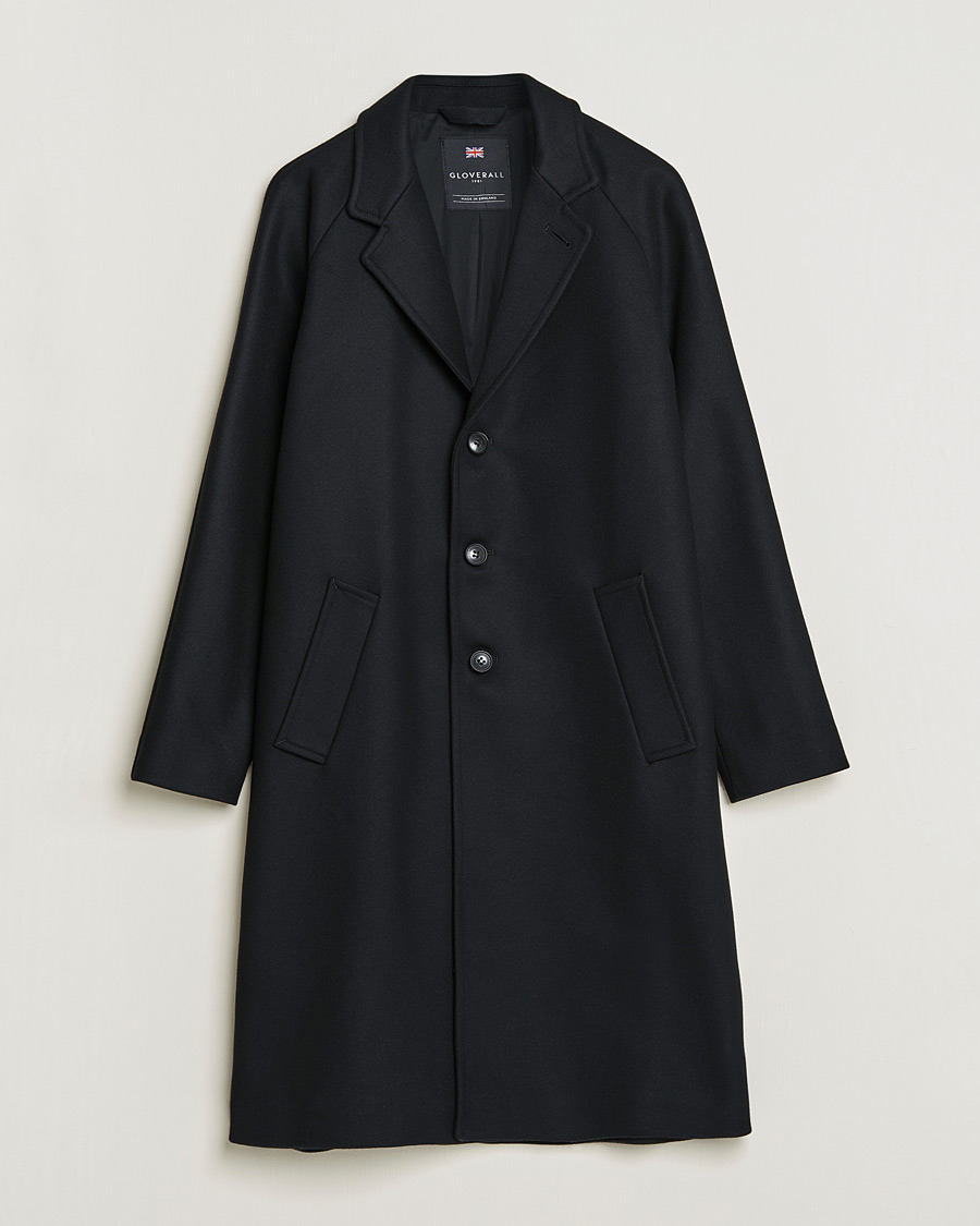 Homme | Manteaux Et Vestes | Gloverall | Chesterfield Wool/Cashmere Raglan Coat Black