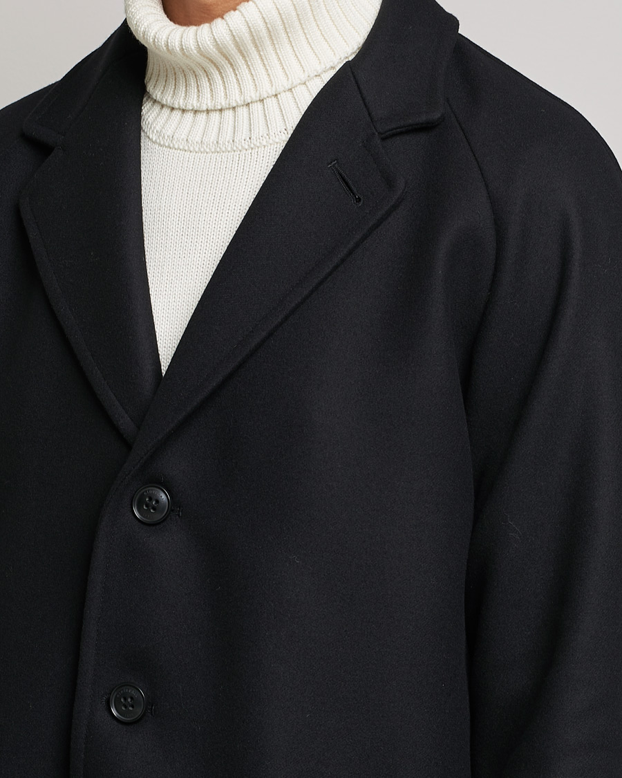 Homme | Manteaux Et Vestes | Gloverall | Chesterfield Wool/Cashmere Raglan Coat Black