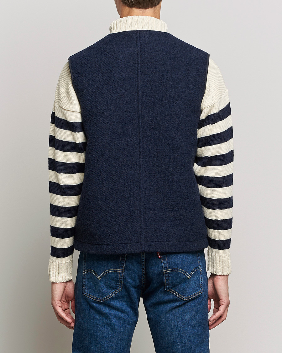 Homme | Manteaux Et Vestes | Gloverall | Roger Double Face Gilet Navy/Brown