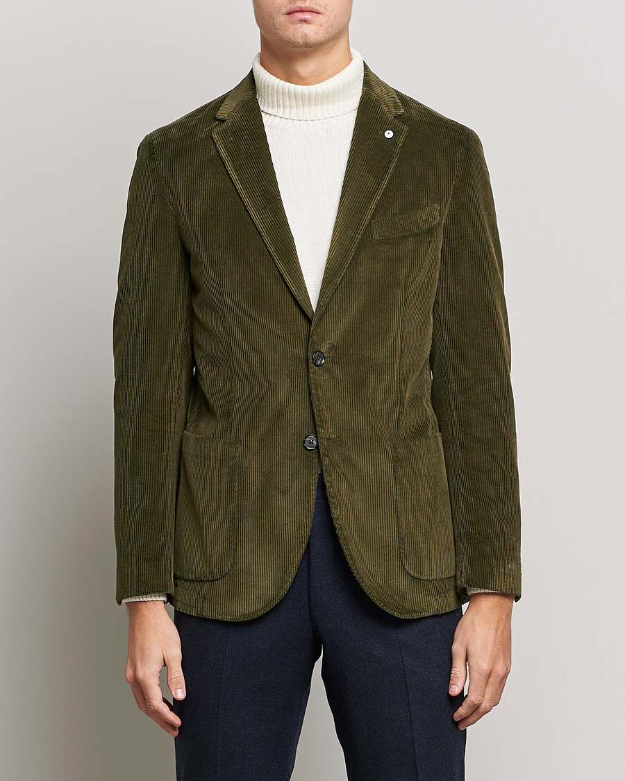 Heren | Blazers | L.B.M. 1911 | Jack Corduroy Blazer Olive