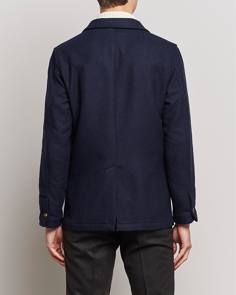 Homme | Chemises | Lardini | Wool/Cashmere Shirt Jacket Navy