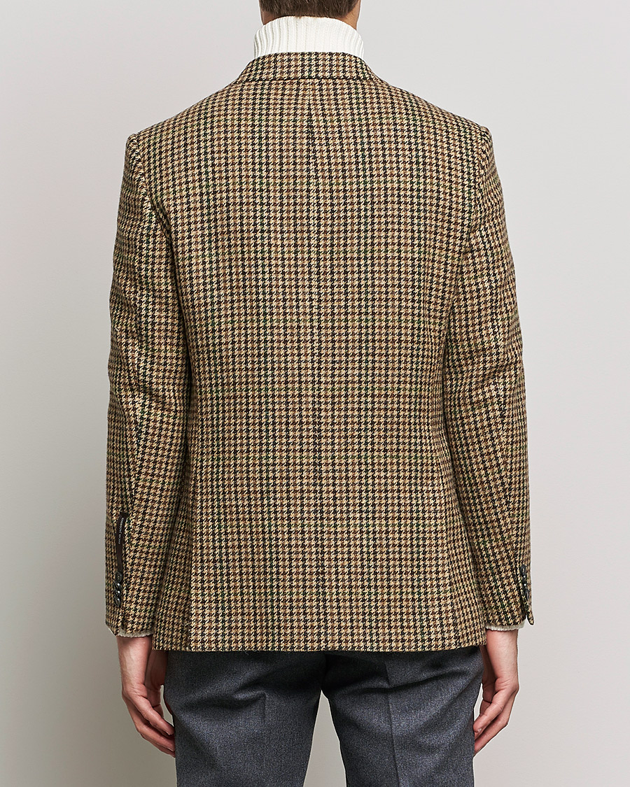 Homme | Blazers | Oscar Jacobson | Freeman Moon Houndstooth Tweed Blazer Beige