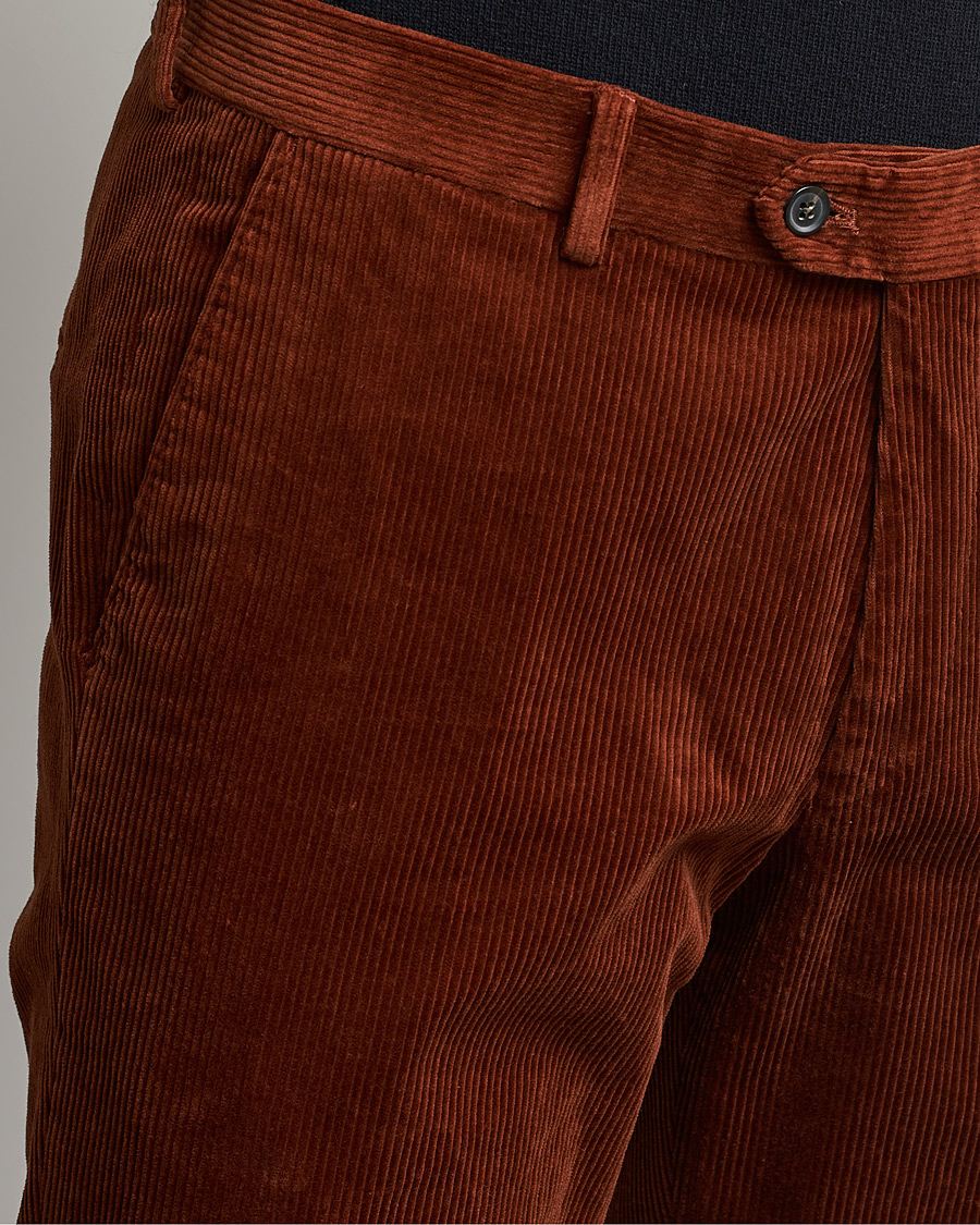Heren | Broeken | Oscar Jacobson | Denz Corduroy Trousers Orange