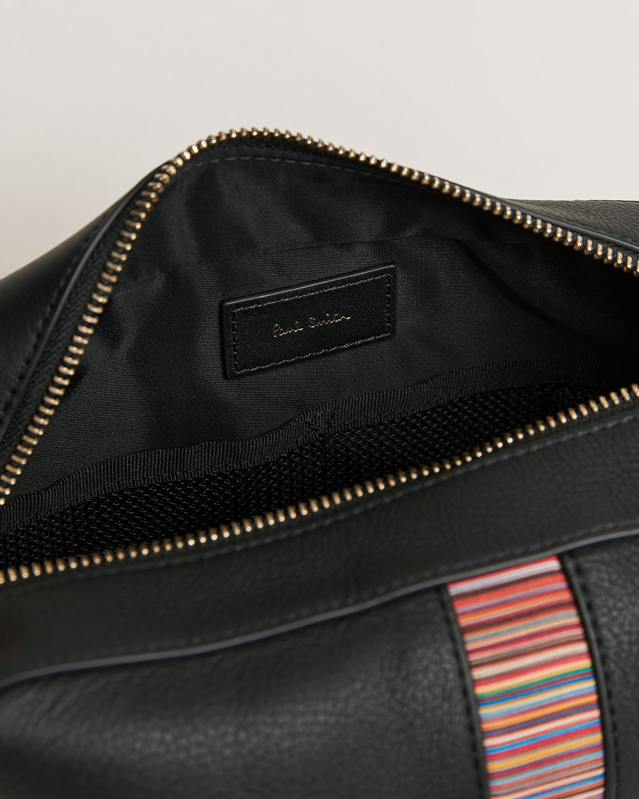 Homme | Paul Smith Leather Stripe Washbag Black | Paul Smith | Leather Stripe Washbag Black