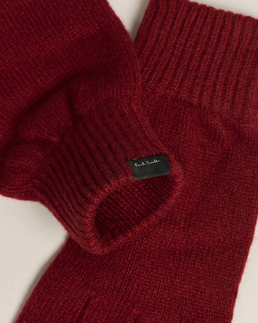 Homme | Paul Smith Chashmere Glove Red | Paul Smith | Chashmere Glove Red