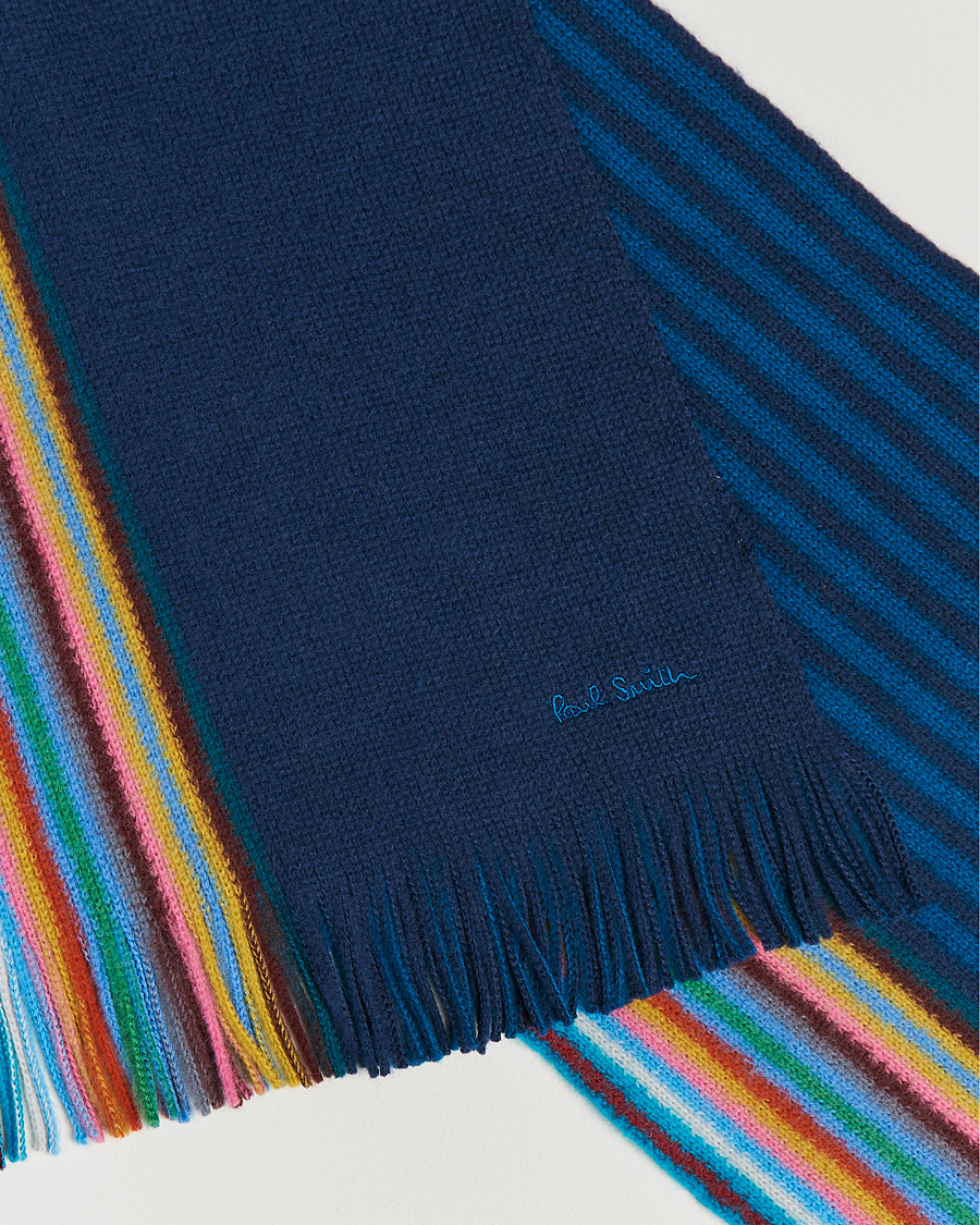 Homme | Paul Smith Merino Wool Scarf Blue | Paul Smith | Merino Wool Scarf Blue