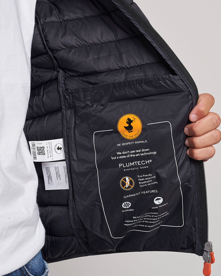Homme | Manteaux Et Vestes | Save The Duck | Donald Lightweight Padded Hooded Jacket Black