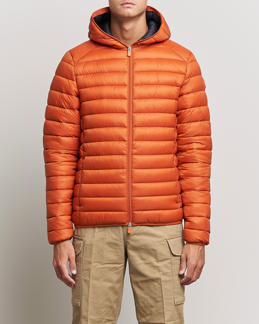 Homme | Manteaux Et Vestes | Save The Duck | Donald Lightweight Padded Hooded Jacket Ginger Orange S